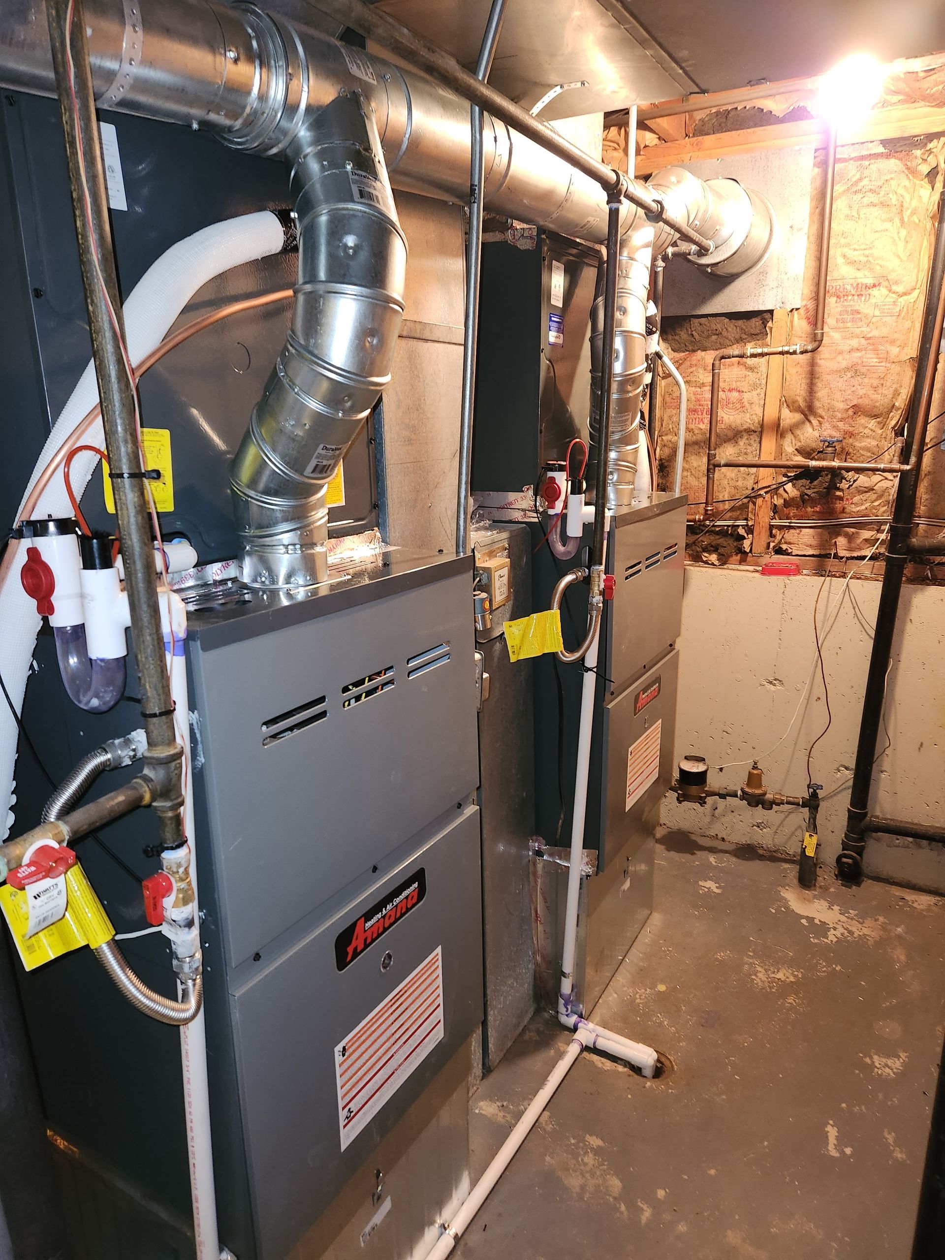 High-Efficiency Furnace Install